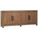 Loon Peak® Sharry 84-Inch Reclaimed Pine 4-Door Sideboard Wood in Brown | 36 H x 84 W x 18 D in | Wayfair 2EDE075659D24789974B74B0137A4C4F