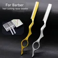 Hair Cutting Knife Thinner Thinning Razor Blade Straight Salon Hairdressing Razor Stick Hair Cutter