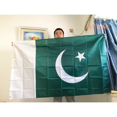 SKY FLAG Pakistan Flag 90x150cm Polyester PK PAK FLAG Party Supplies Home Decor Double Sided Bunting