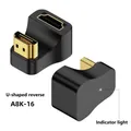 HDMI-compatible Adapter Splitter Male To Female to HDMI-compatible Male Converter Adapter 180 Degree