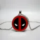 Deadpool Glass Necklace Glass Time Gem Glass Necklace DIY Custom Photo Personality Gift Necklace