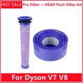 Pre Filter + HEAP Post-Filter kit for Dyson V7 V8 Vacuum Replacement Pre-Filter (DY-96566101) and