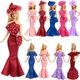 NK Offizielle Mischen Stil Mode Kleid Abend Rock Geeignet Für 1/6 Puppe Party Kleidung Für Barbie