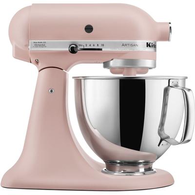 KitchenAid Artisan Series 5 Quart Tilt-Back Head Stand Mixer in Feather Pink