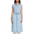 ESPRIT Damen 053EO1E302 Kleid, 903/BLUE Light WASH, 36