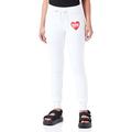 Love Moschino Women's Slim fit Jogger Casual Pants, Optical White, 42