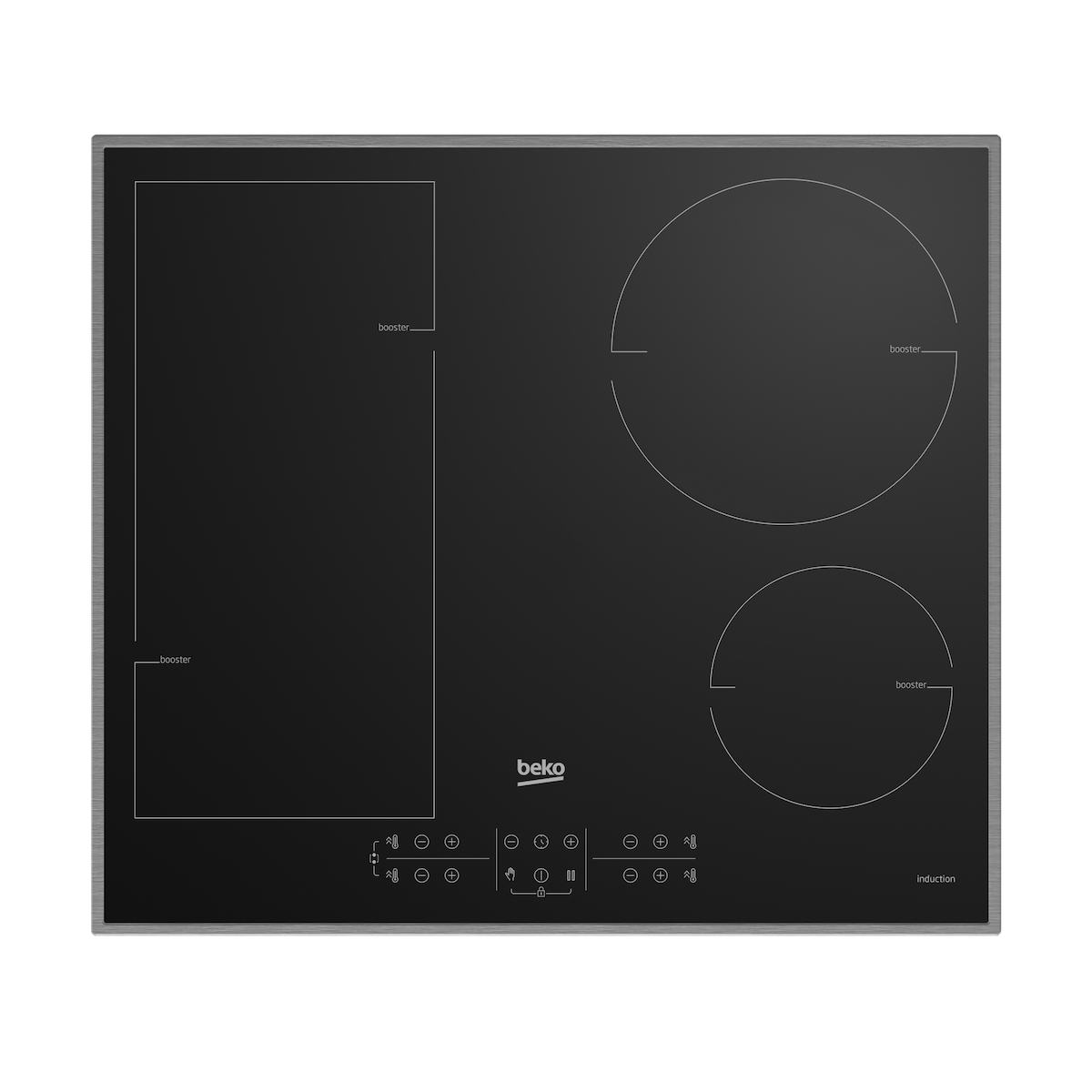Beko HII 64200 FMTX Kochfeld Schwarz Integriert 58 cm Zonen-Induktionskochfeld 4 Zone(n) Image