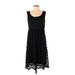 EllumiNation By Nikki Parker Casual Dress - Party Scoop Neck Sleeveless: Black Solid Dresses - Women's Size Small