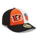 Men's New Era Orange/Black Cincinnati Bengals 2023 Sideline Low Profile 59FIFTY Fitted Hat