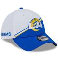 Men's New Era White/Royal Los Angeles Rams 2023 Sideline 39THIRTY Flex Hat