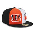 Men's New Era Orange/Black Cincinnati Bengals 2023 Sideline 59FIFTY Fitted Hat