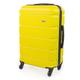 A2B Exodus Medium Hold Suitcase - Hard Sided Travel Luggage with 4 Spinner Wheels | Hard Sided Hold Bag Weight 3.4kg Cap 64.5L Height 67cm/26 AB00194 (Bright Yellow, Medium)