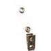 IDP Badge Reel Vinyl Strap with Nickel-Plated Steel 2-Hold Clip (Clear, 100-Pac 900634-C