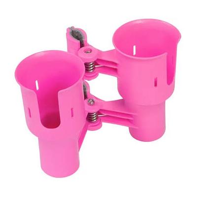 RoboCup Clamp-On Dual-Cup & Drink Holder (Hot Pink) 07-105-HP