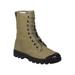 MIL-TEC French Style 9-Hole Canvas Combat Boots - Men's OD Green 10 12831500-043