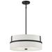 Savoy House Meridian 20" Wide Matte Black 4-Light Pendant