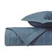 Home Treasures Linens Athens Coverlet Set Polyester/Polyfill/100% Eygptian Cotton/Sateen/100% in Blue | King Coverlet + 2 King Shams | Wayfair