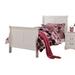 Bloom White Panel Sleigh Bed