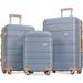 3 Pcs Luggage Sets Expandable Luggage ABS Hardshell Suitcase 20"24"28"