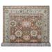 Shahbanu Rugs Camel Brown Oushak Design Supple Collection Thick and Plush Hand Knotted Pure Wool Oversize Rug (12'0" x 17'9")