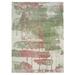 Shahbanu Rugs Spring Green All Wool Tone on Tone Hand Knotted Pastel Colors Dripping Clouds Design Modern Rug (9'0" x 11'10")