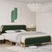 Mercer41 Lekha Platform Bed Upholstered/Metal in Green | 41.7 H x 54.5 W x 77.6 D in | Wayfair DDB9BDD57EAE4B5285FC0E68BE930630