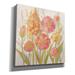 Red Barrel Studio® Opalescent Floral I by Silvia Vassileva - Wrapped Canvas Print Canvas, Wood in Gray | 37 H x 37 W x 1.5 D in | Wayfair