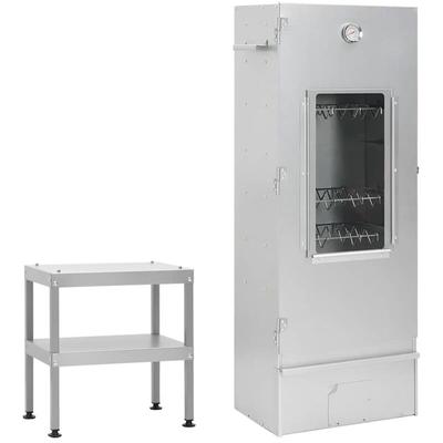 Räucherofen mit Tisch Verzinkter Stahl - Vidaxl Image