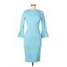 Mary Crafts Casual Dress: Blue Dresses - Women's Size 6