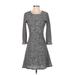 Sunday in Brooklyn Casual Dress: Gray Dresses - Women's Size X-Small