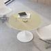 42" Round Coffee Table with Metal Base, Dining Table, End Table, Leisure Coffee Table