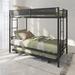 Merax Twin over twin bunk bed with trundle