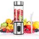 Portable Blender Rechargeable Mini Blenders: Powerful Cordless Mini Blender, Fruit Vegetable Juice Maker Portable Smoothies Protein Shakes