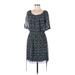 En Focus Studio Casual Dress: Blue Damask Dresses - Women's Size 6