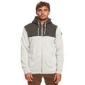 Kapuzensweatjacke QUIKSILVER "Keller" Gr. XS, grau (light grey heather) Herren Sweatjacken