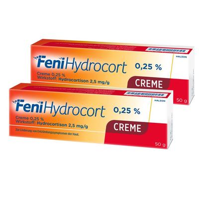 FeniHydrocort Creme 0,25 %, Hydrocortison 2,5 mg/g Doppelpack 2x50 g Image