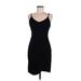 Zalalus Cocktail Dress - Sheath: Black Solid Dresses - New - Women's Size Medium