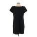 Zara Casual Dress - Sheath: Black Solid Dresses - Women's Size Small