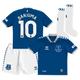 "Everton Hummel Home Infant Kit 2023-24 with Danjuma 10 printing"
