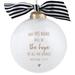 Dicksons Inc Glitter Jesus Is Hope Christmas Ball Ornament Glass in White | 4 H x 4 W x 4 D in | Wayfair 12237