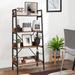 17 Stories Jaywanna Ladder Bookcase in Black/Brown/Yellow | 50.39 H x 23.62 W x 13.58 D in | Wayfair 0F0241B8F0D544B2BA0925D825F3646B