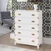Mistana™ Gaertner 5 - Drawer Standard Dresser Chest, Wood in White | 49.25 H x 36 W x 18 D in | Wayfair AB1AA34D6C2E4A7583B53CE3B9C609A0