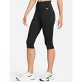 NIKE One Capri Leggings - Black/White - Size: Medium