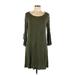 Express Casual Dress - Shift: Green Dresses - Women's Size Large