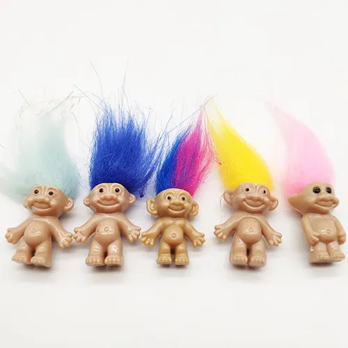 5PCS Heißer Anime Figur Trolle Puppe Plüsch Mini Troll Figur Modelle Puppen Spielzeug Für Kinder