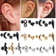1PC 361L Surgical Steel Snake Ear Tragus Helix Cartilage Earrings Heart Moon Star Lobe Earring Helix