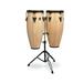 Latin Percussion Aspire Series 10/11-Inch Conga Set with EZ Curve Rims (Natural)