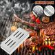 RKZDSR Stainless Steel BBQ Smoker Box For Grilling Wood Chips Barbecue Meat Smoker With Removable Lid Grilling Accessories Kitchen Savings