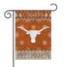 NCAA Texas Longhorns Winter/Snowflake 13 x 18 Double Sided Garden Flag