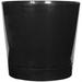 Full Depth Round Cylinder Pot Glossy Black 10-Inch (10108)